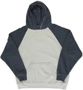 J.America Adult Vintage Heather Hooded Sweatshirt