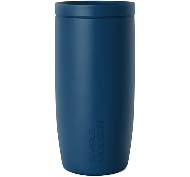 Simple Modern Travel Coffee Mug Tumbler with 360 Lid Ceramic-Lined Insulated Stainless Steel Cold Brew Iced Coffee Cup