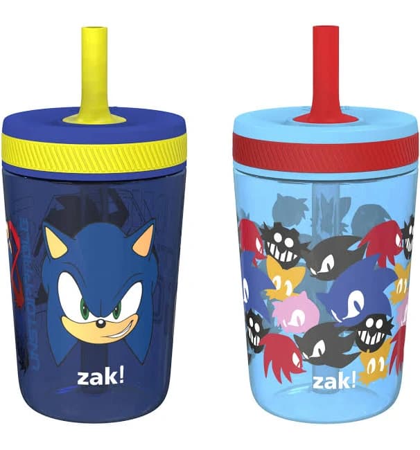 Zak Designs Sonic the Hedgehog Kelso Travel Straw Tumbler