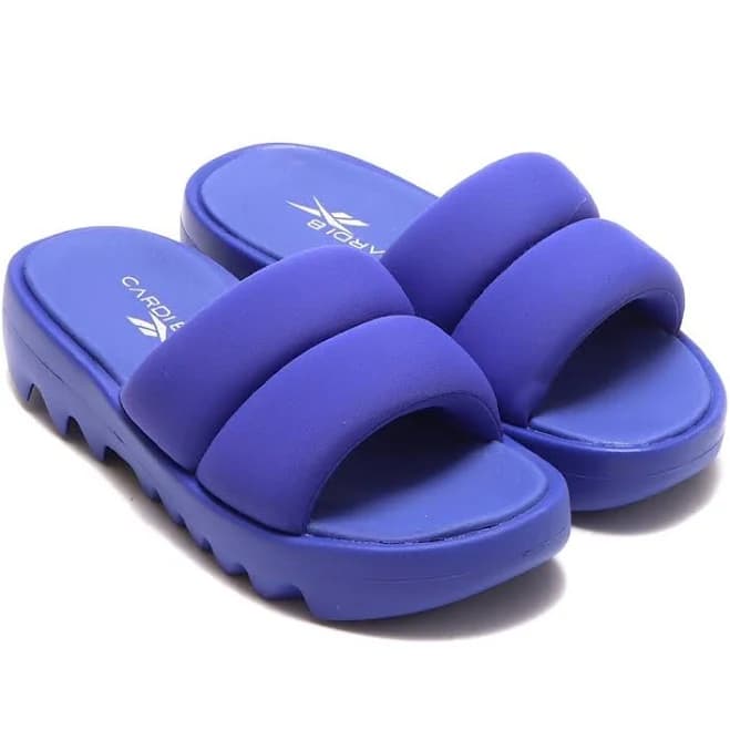 Reebok Cardi B Slide Women’s House Slippers Slides Purple Sandal 215