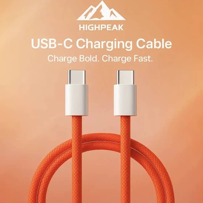 HighPeak USB C Charging Cable