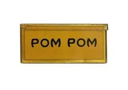 Rare 1920s "Pom Pom" litho hinged humidor 50 cigar tin in excellent condition