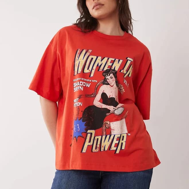 ASOS Women's Oversized Curve T-Shirt