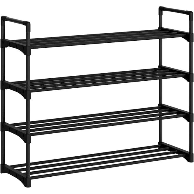 IdealHouse 4 Tier Metal Shoe Rack