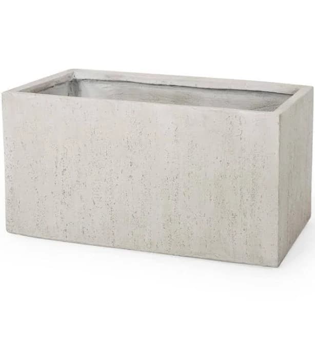 Christopher Knight Home Ella Outdoor Modern Rectangular Planter