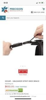 Ossur Unloader Spirit Osteoarthritis Knee Brace | eBay