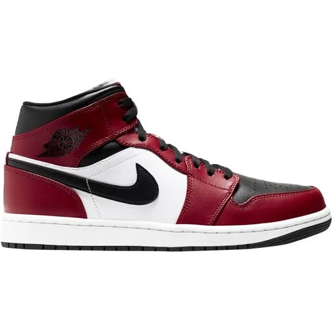Air Jordan 1 Mid 'Chicago Black Toe' | Red | Men's Size 5.5