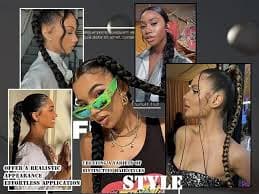 Amazon.com : HIENAJ Bubble Ponytail Wig Synthetic Braided Extensions with Hair Ties and Bands for Women and Girls - DIY Daily Wear Hair Accessories (Black) : Beauty & Personal Care