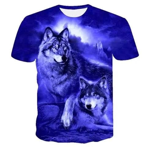 American Wolves Indigo Sky Wolf T-Shirt