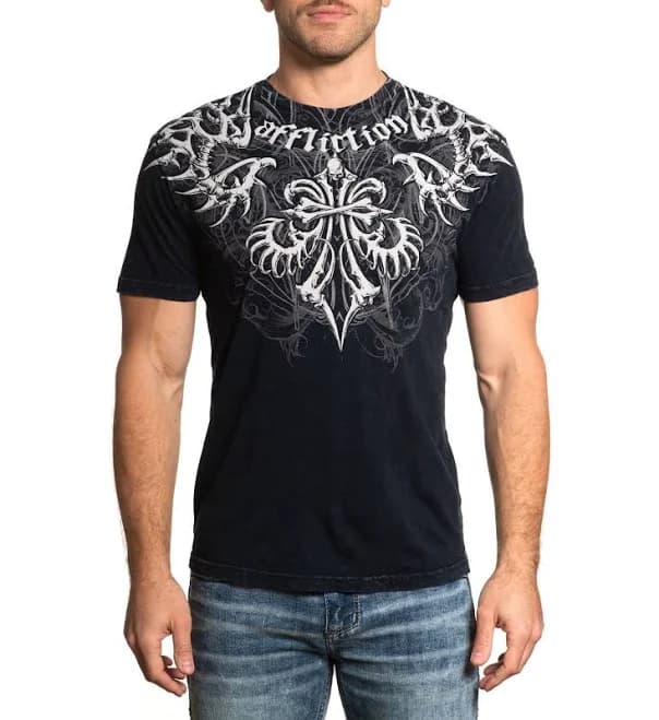 Affliction Men's Skeleton Tee