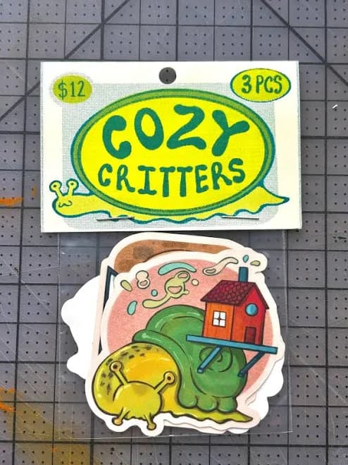 Cozy Critters sticker pack