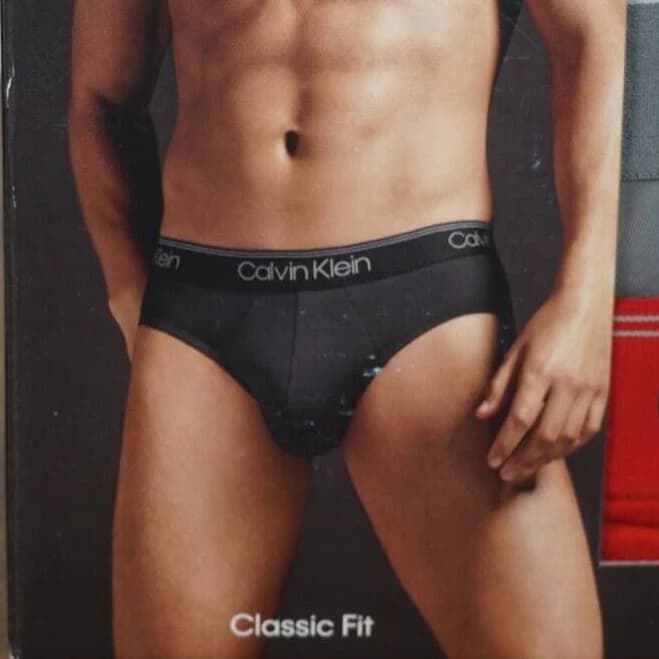 Calvin Klein 3-pack Microfiber Stretch Low Rise Black Red Gray Brief