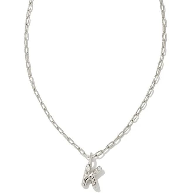 Kendra Scott Crystal Letter Short Pendant Necklace