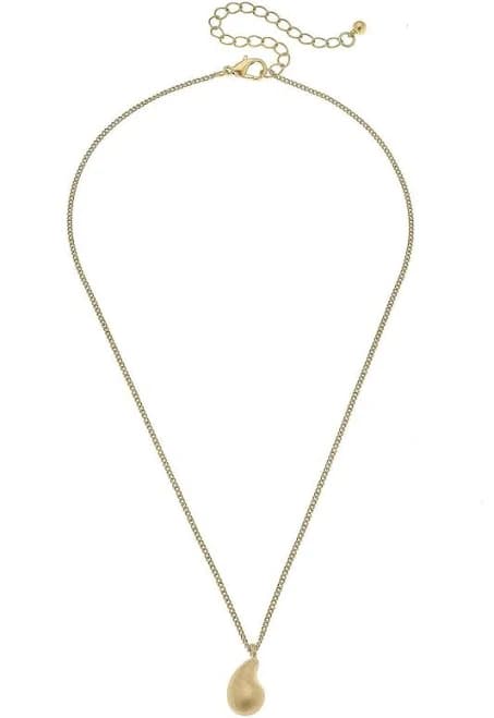 McKenna Delicate Teardrop Gold Necklace