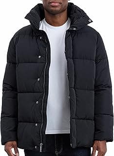 Men's Heavyweight Puffer Jacket, Cold Weather Puffer, Winter Jackets for Men