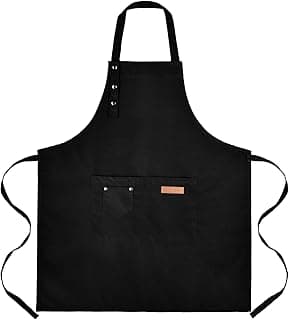 Art Aprons for Women Painting Pottery Baking, Mens Buckle Straps Kitchen Apron with Pockets for Chef Cooking