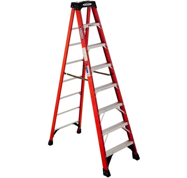 WERNER NXT1A08 8 ft Type IA Fiberglass Single Sided Step Ladder