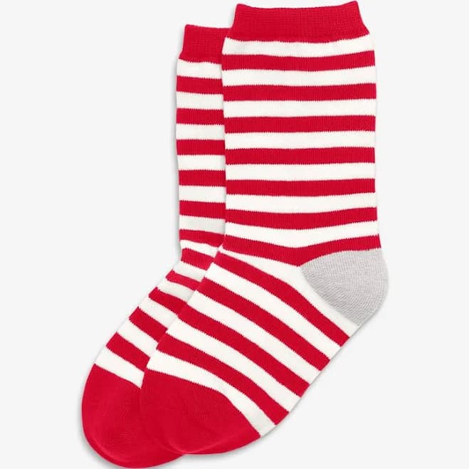 Kids Seamless Cotton Stripe Crew Socks