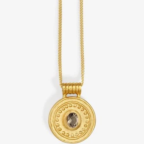 Denarii Coin Necklace Gold Vermeil