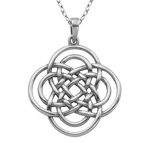 Morgan & Paige Women's Sterling Silver Oxidized Celtic Knot Pendant Necklace
