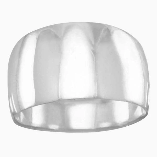 Wide Tapered Polished Ring