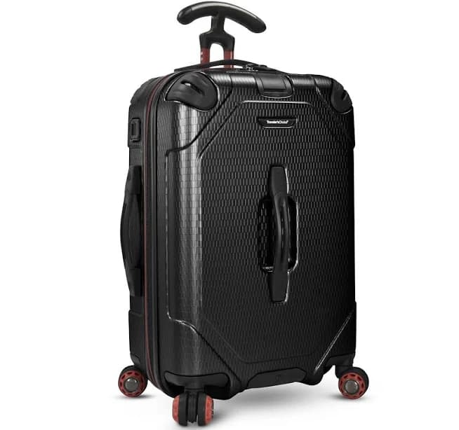 Maxporter II Hardside Polycarbonate Suitcase with Spinner Wheels, TSA Lock, Black, 22" Carry-On Luggage