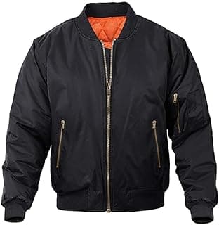 Men's Bomber Jacket Casual Fall Winter Military Jacket and Coats Outwear
