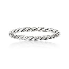 Ross-Simons 18kt White Gold Roped Ring, Women's, Adult - Walmart.com