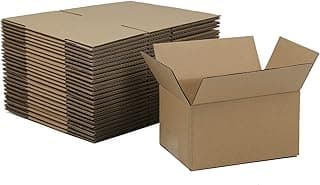 7x5x4 Inches Shipping Boxes, Brown Corrugated Cardboard Boxes for Small Bussiness, 25 Pack