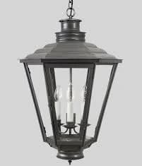 English Gas Exterior Hanging Lantern Large
