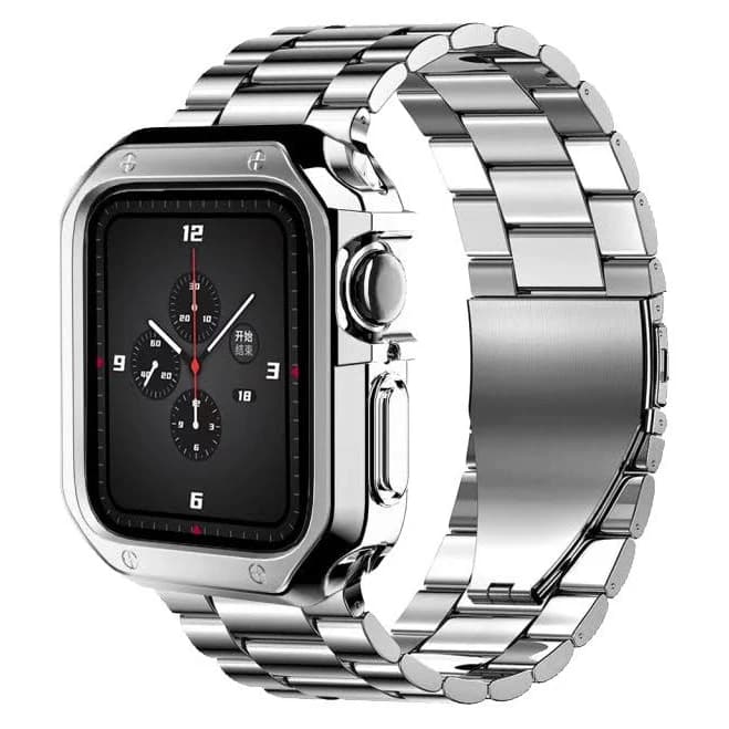 Apple Watch Silicone Case & Steel Band