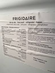 Frigidaire refrigerator