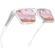 Amazon.com: Fento Handmade Wooden Sunglasses Woman Men Recta Design (Clear) : Clothing, Shoes & Jewelry