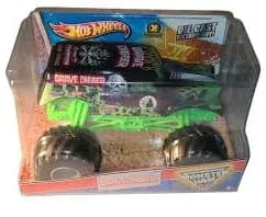 2012 Hot Wheels Monster Jam Grave Digger 4x CHAMPION Model Black Green 1:24 RARE