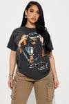 Burna Boy Washed Graphic Tee - Black Wash | Fashion Nova