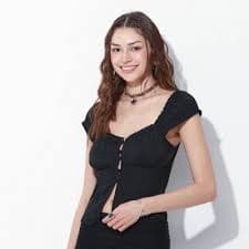 Women's Cap Sleeve Button-Front Shirt - Wild Fable™ : Target