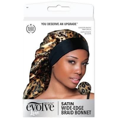 EVOLVE Satin Wide-Edge Braid Bonnet