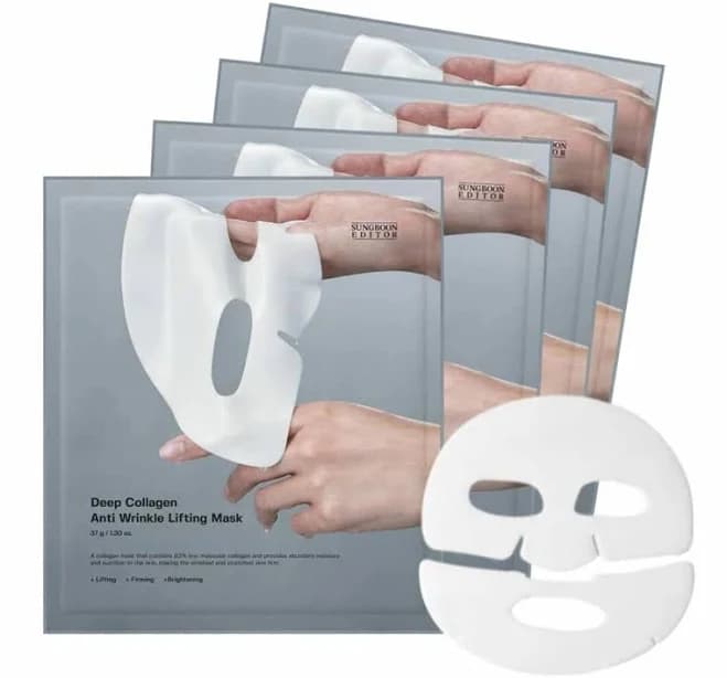 SUNGBOON EDITOR Deep Collagen Anti Wrinkle Lifting Mask 4ea/Box