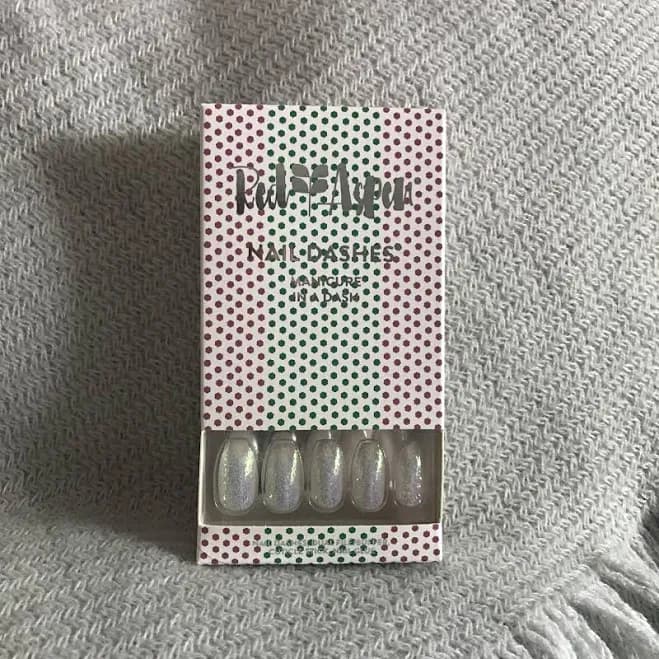 Multi Color, Holographic, Glass, Long, Coffin, Shiny, Press On Nails