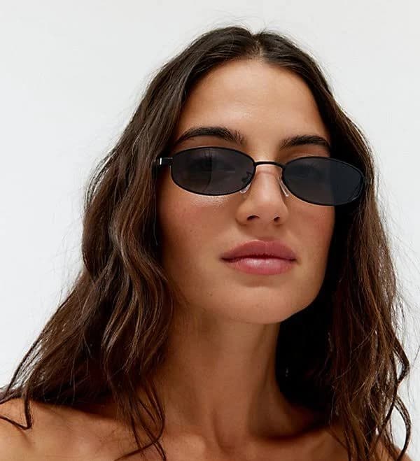Urban Outfitters Women's Essential Slim Metal Rectangle Sunglasses