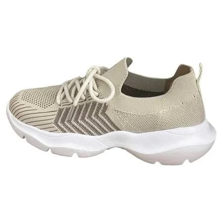Women's Breathable Knit Platform Sneakers