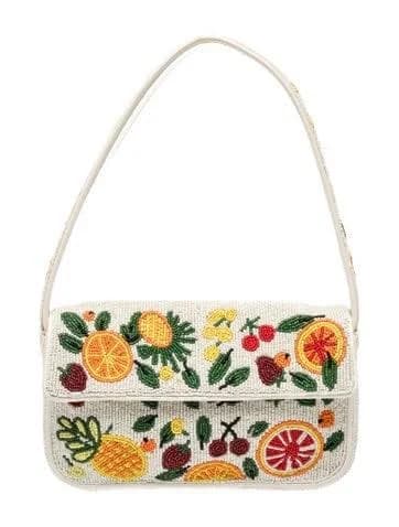Staud Signature Shoulder Bag in White