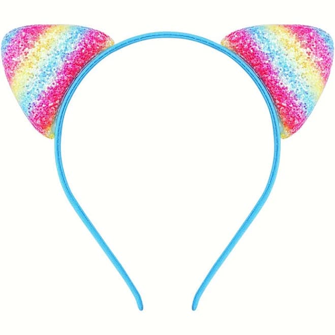 Sparkling Glitter Cat Ears Headband