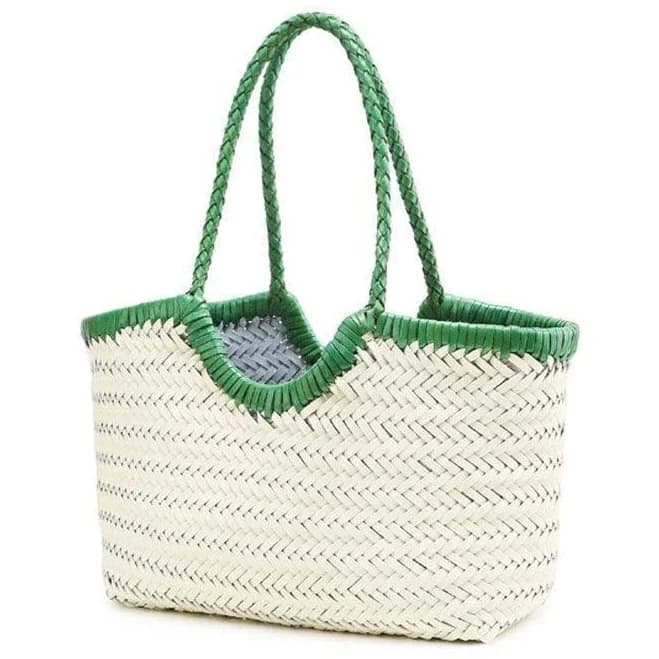 Handcrafted Woven Leather Triple Jump Hobo Bag