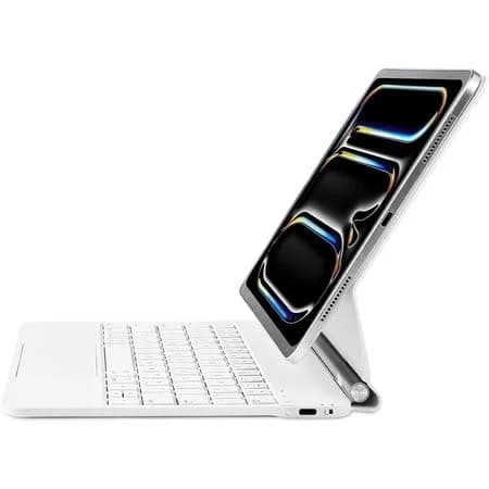 Magic Keyboard Case for iPad Pro 11-inch 2024 (m4) and iPad Pro 11-inch 2025 (m5) - Magnetic Keyboard with Multi-Touch Trackpad, Backlit, Lightweight