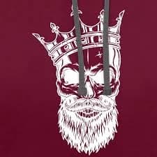 Skull skull with crown | Contrast hoodie