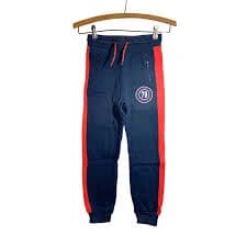 Boys H&M Drawstring Jogger Sweatpants Blue Orange Size 7-8Y