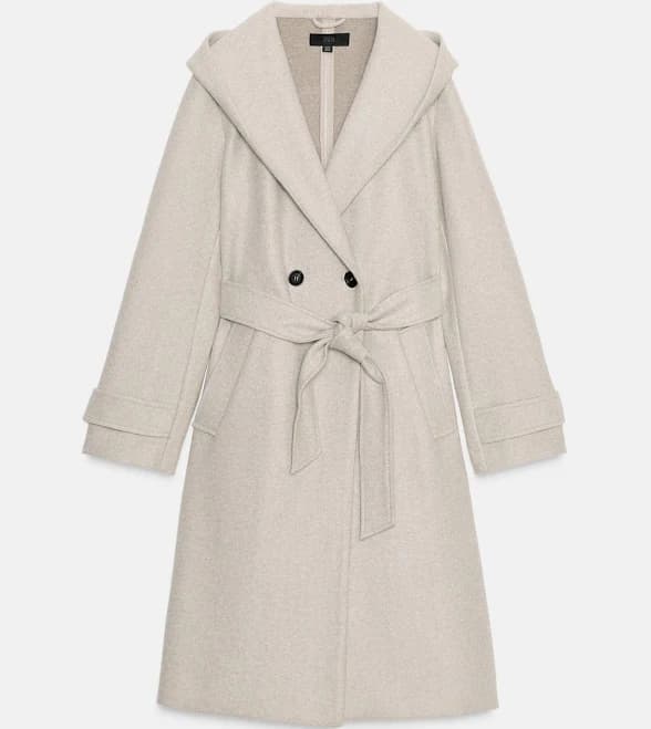 Zara Soft Hoodie Coat