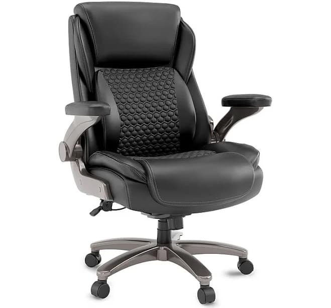 Staples Randolph Ergonomic Bonded Leather Executive Big & Tall Chair