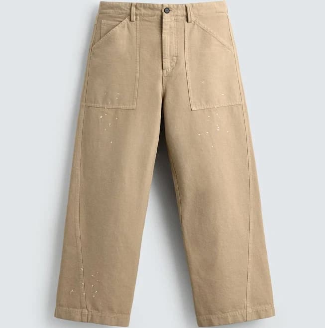 Zara Men's Limited Edition Paint Splatter Pants